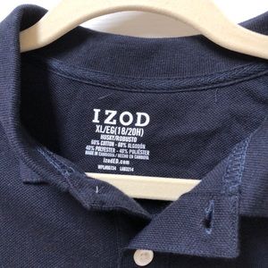 NEW Boys Blue Izod shirt Youth XL (18/20) Husky